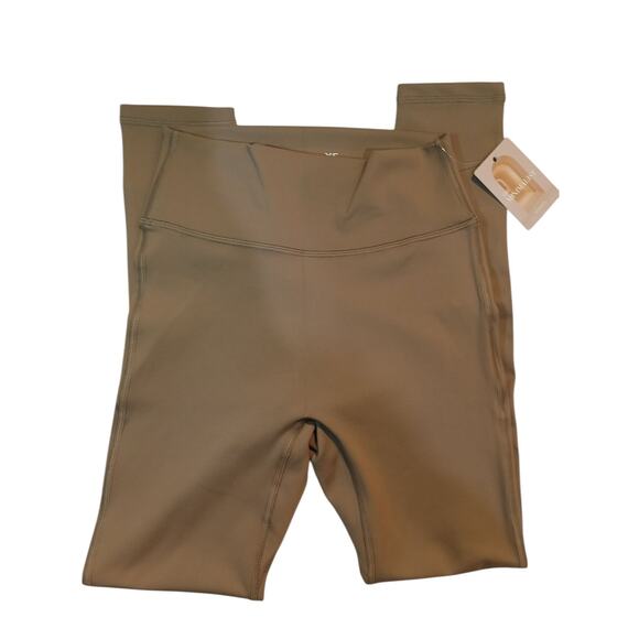 Nubyen Leggings Brown Work Out Active Were Yoga XS NWT - Picture 1 of 6